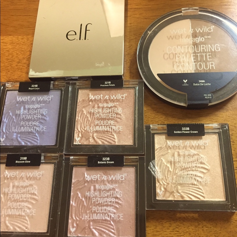 Wet n wild and elf bundle highlighters